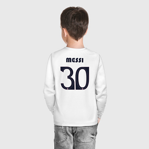 Детский лонгслив PSG Messi 30 New 202223 / Белый – фото 4