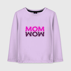 Лонгслив хлопковый детский MOM, цвет: лаванда