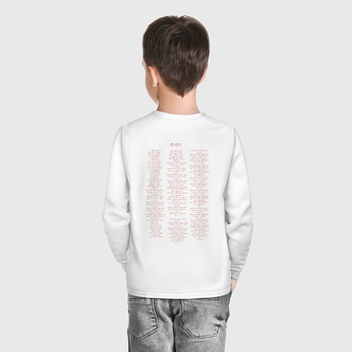 Детский лонгслив BAD Майкл Джексон / Белый – фото 4