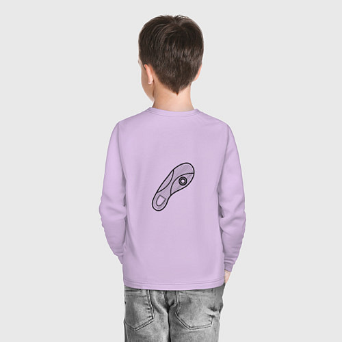 Детский лонгслив След / Лаванда – фото 4