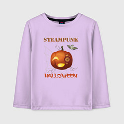 Лонгслив хлопковый детский Стимпанк-хэллоуин 2, цвет: лаванда