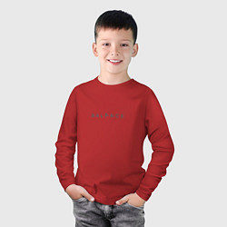 Лонгслив хлопковый детский YogaBalance, цвет: красный — фото 2