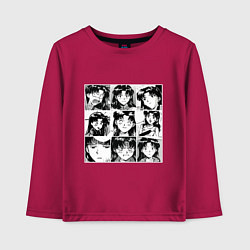 Лонгслив хлопковый детский Такая разная Мисато Сан Евангелион, цвет: маджента