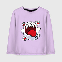 Лонгслив хлопковый детский Mario Bu, цвет: лаванда