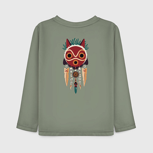 Детский лонгслив Princеss mononoke / Авокадо – фото 2