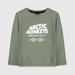 Лонгслив хлопковый детский Arctic Monkeys, группа, цвет: авокадо