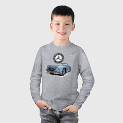 Лонгслив хлопковый детский Mercedes-Benz Retro Rarity, Germany, цвет: меланж — фото 2