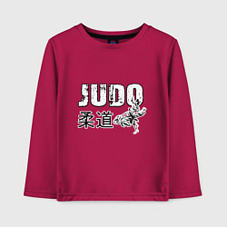 Лонгслив хлопковый детский Style Judo, цвет: маджента