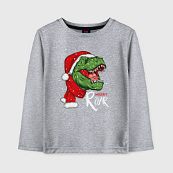 Детский лонгслив T-rex Merry Roar