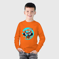 Лонгслив хлопковый детский Genshin Impact Барбара Гидро, цвет: оранжевый — фото 2