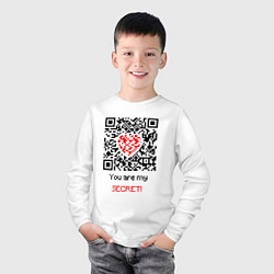 Лонгслив хлопковый детский QR-Love, цвет: белый — фото 2