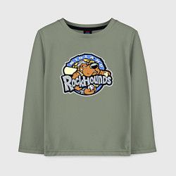 Лонгслив хлопковый детский Midland Rockhounds - baseball team, цвет: авокадо