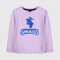 Лонгслив хлопковый детский Tennessee smokies - baseball team, цвет: лаванда