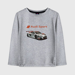Лонгслив хлопковый детский Audi sport - racing team, цвет: меланж