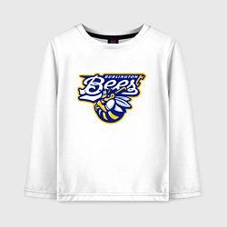 Лонгслив хлопковый детский Burlington Bees - baseball team, цвет: белый