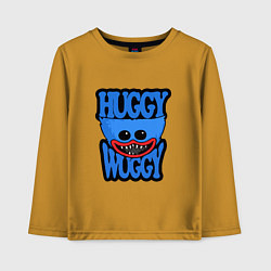Лонгслив хлопковый детский Huggy Wuggy 01, цвет: горчичный