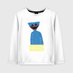 Лонгслив хлопковый детский HUGGY WUGGY 4, цвет: белый