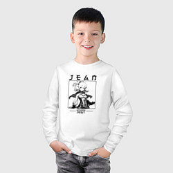 Лонгслив хлопковый детский Джинн Jean, Genshin Impact, цвет: белый — фото 2