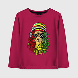 Лонгслив хлопковый детский Rasta lioN, цвет: маджента