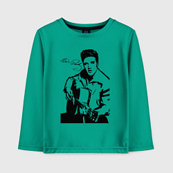 Лонгслив хлопковый детский Elvis, цвет: зеленый