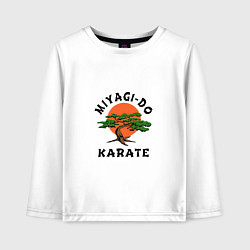 Лонгслив хлопковый детский MIYAGI-DO, цвет: белый