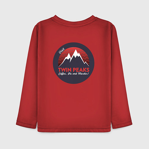 Детский лонгслив Твин Пикс 2022 ltd / Красный – фото 2