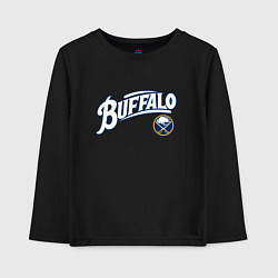 Лонгслив хлопковый детский Баффало Сейберз , Buffalo Sabres, цвет: черный