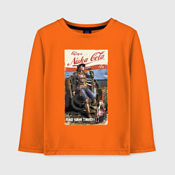 Лонгслив хлопковый детский Nuka Cola - raid your first!, цвет: оранжевый