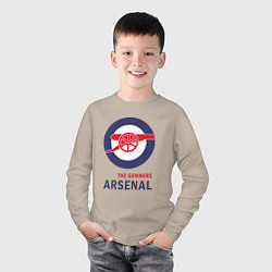 Лонгслив хлопковый детский Arsenal The Gunners, цвет: миндальный — фото 2