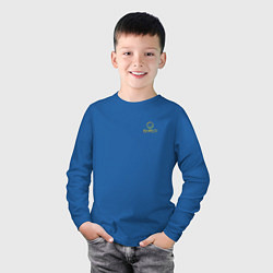 Лонгслив хлопковый детский Sherlock Bored Mini smile, цвет: синий — фото 2