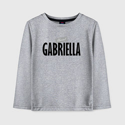 Лонгслив хлопковый детский Unreal Gabriella, цвет: меланж