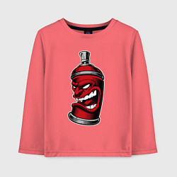 Лонгслив хлопковый детский Red balloon, цвет: коралловый
