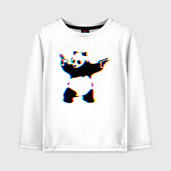 Детский лонгслив Banksy Panda with guns - Бэнкси