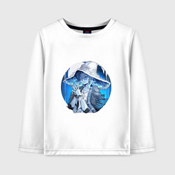 Лонгслив хлопковый детский Ведьма Ренни, цвет: белый