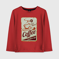 Детский лонгслив Coffee Cup Retro