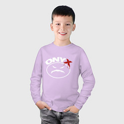 Лонгслив хлопковый детский Onyх, цвет: лаванда — фото 2