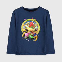Лонгслив хлопковый детский Mario Party Team of heroes, цвет: тёмно-синий