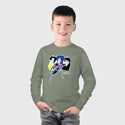 Лонгслив хлопковый детский Soda Stereo, цвет: авокадо — фото 2