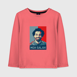 Лонгслив хлопковый детский Moh Salah, цвет: коралловый