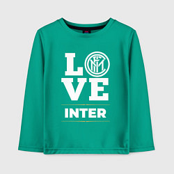 Лонгслив хлопковый детский Inter Love Classic, цвет: зеленый