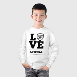 Лонгслив хлопковый детский Arsenal Love Классика, цвет: белый — фото 2