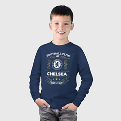 Лонгслив хлопковый детский Chelsea FC 1, цвет: тёмно-синий — фото 2