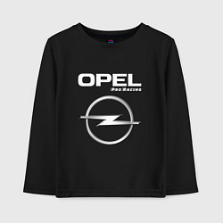 Лонгслив хлопковый детский OPEL Pro Racing, цвет: черный