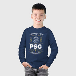 Лонгслив хлопковый детский PSG FC 1, цвет: тёмно-синий — фото 2