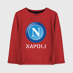 Лонгслив хлопковый детский SSC NAPOLI Napoli, цвет: красный