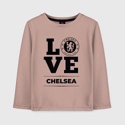 Лонгслив хлопковый детский Chelsea Love Классика, цвет: пыльно-розовый