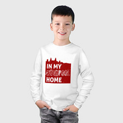 Лонгслив хлопковый детский Home - Liverpool, цвет: белый — фото 2