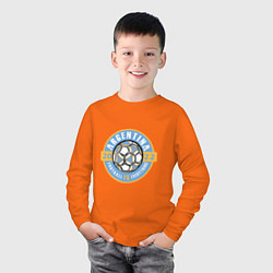 Лонгслив хлопковый детский Argentina 2022, цвет: оранжевый — фото 2