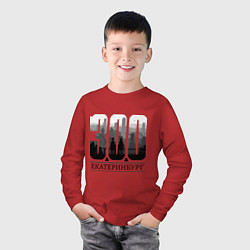 Лонгслив хлопковый детский 300-летие Екатеринбурга, цвет: красный — фото 2