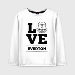 Лонгслив хлопковый детский Everton Love Классика, цвет: белый